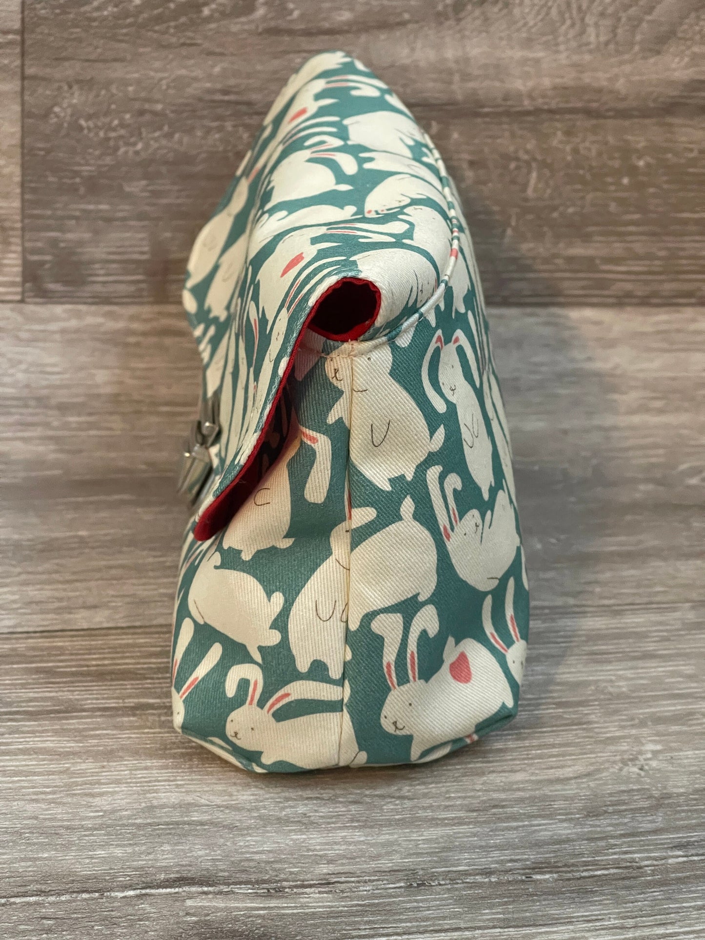 Täschchen „Kaninchen Weiß Türkis“