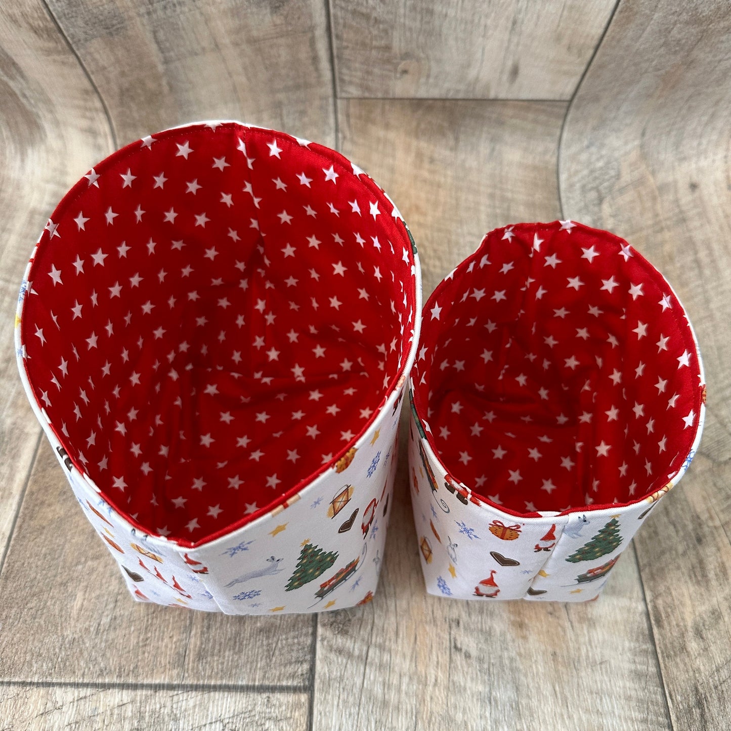 Utensilo / Stoffkorb / Hase / Kaninchen  / Weihnachten / Wichtel / Nikolaus / Weihnachtsmann / Tannenbaum / Geschenk