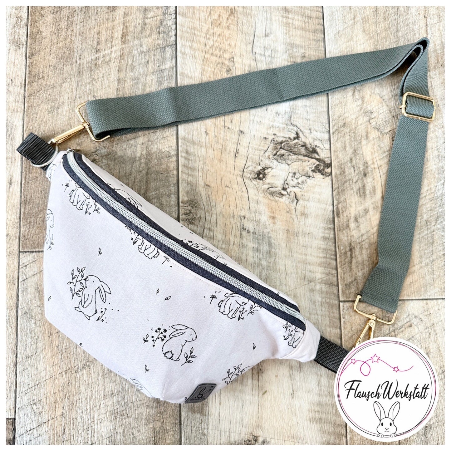Crossbodybag „Kaninchen Rosé“