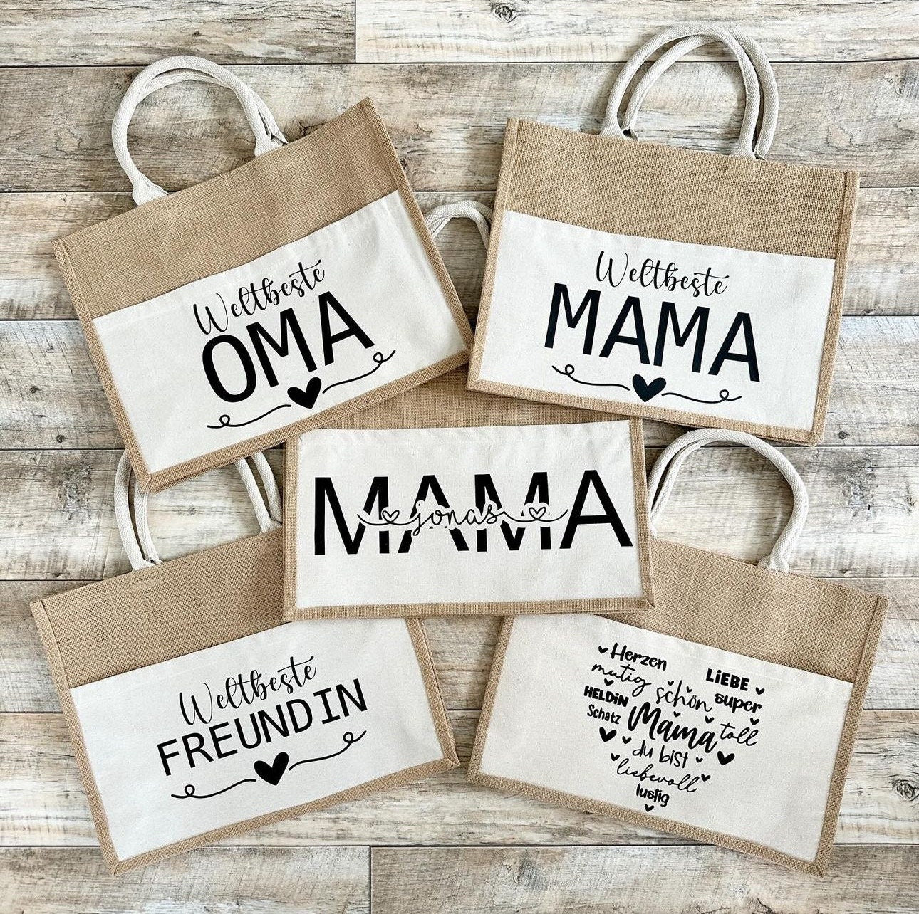Jutebeutel „Geschenktasche XXL“