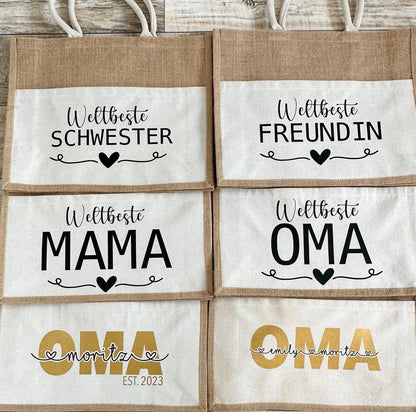 Jutebeutel „Geschenktasche XXL“