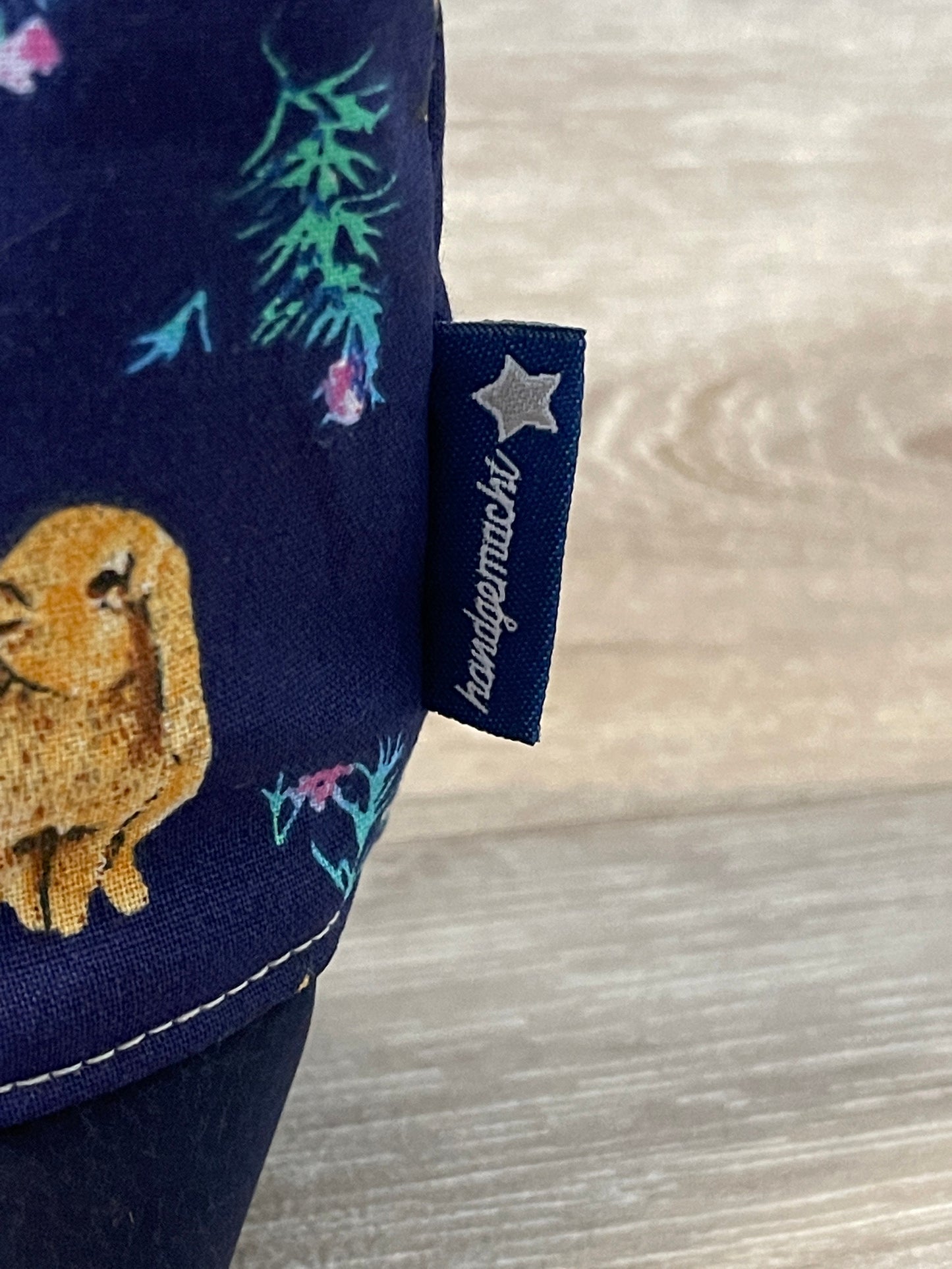 Kosmetiktasche "Kaninchen blau groß"