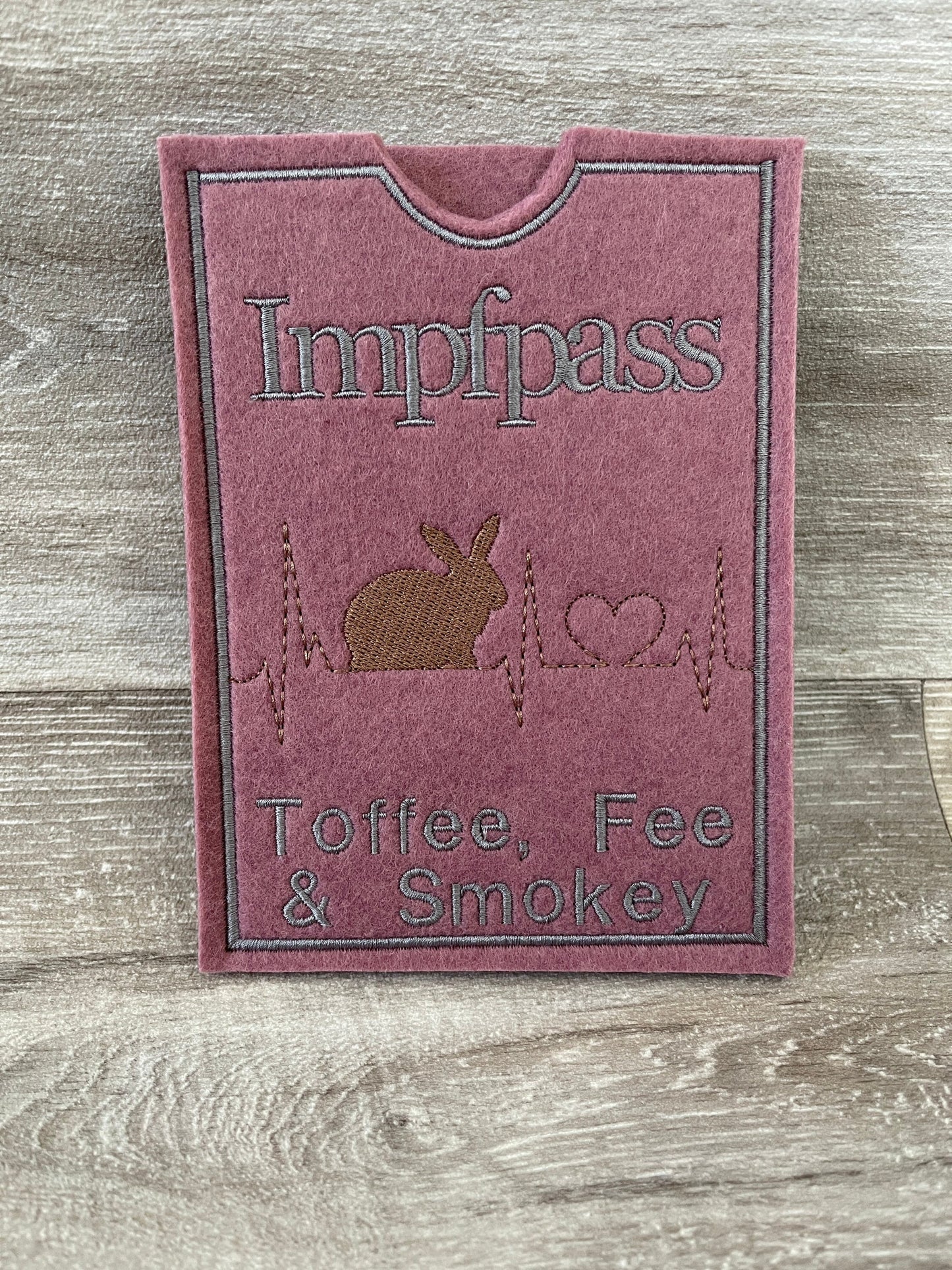 Impfausweishülle „Kaninchen Herzlinie“
