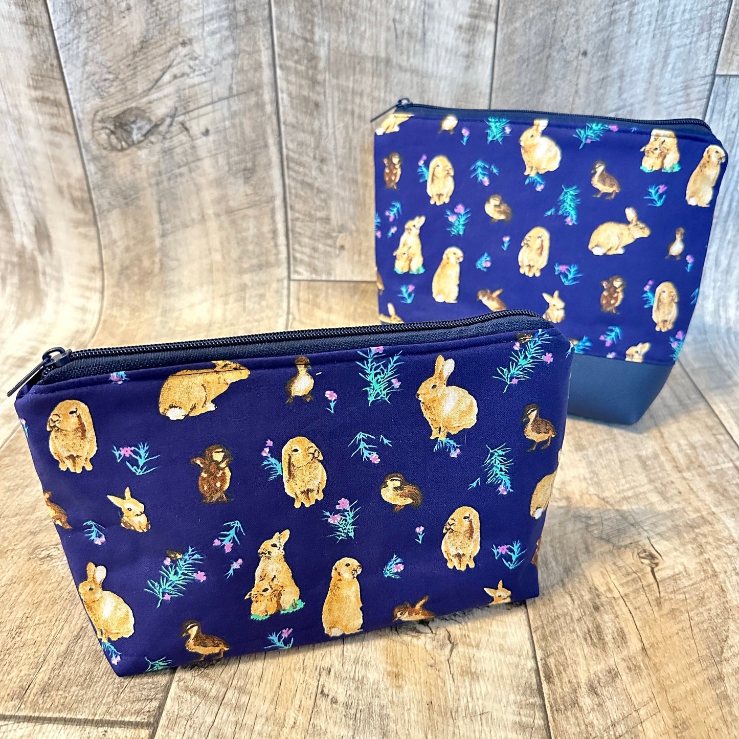 Kosmetiktasche "Kaninchen Blau"