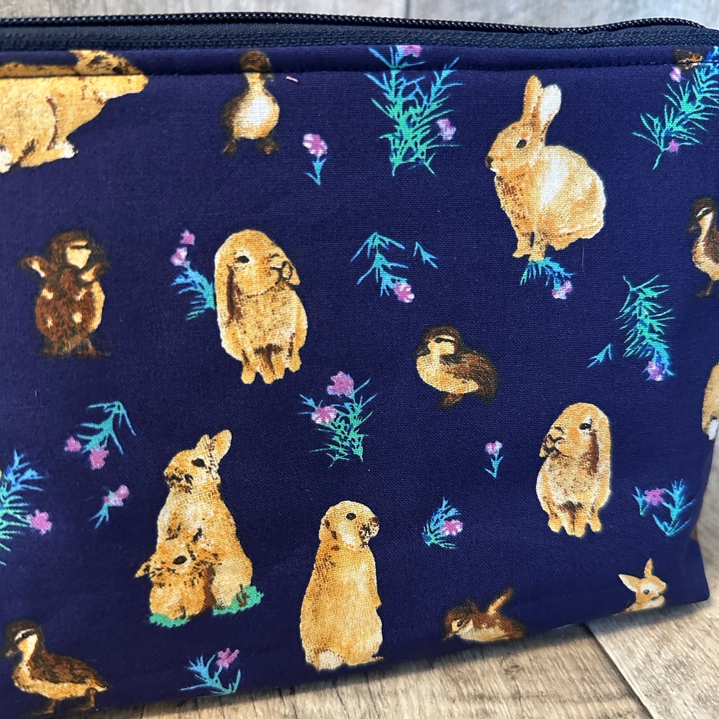 Kosmetiktasche "Kaninchen Blau"