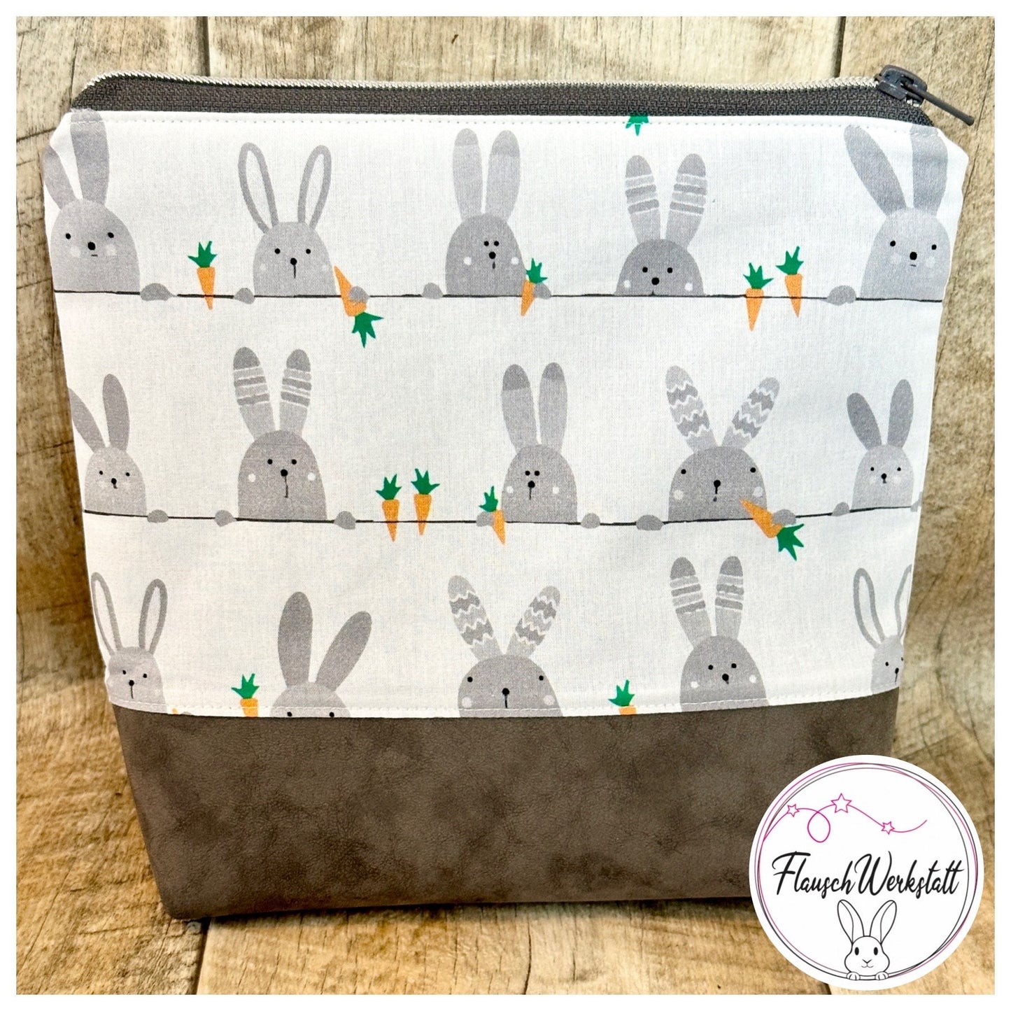 Kosmetiktasche "Kaninchen & Karotte"