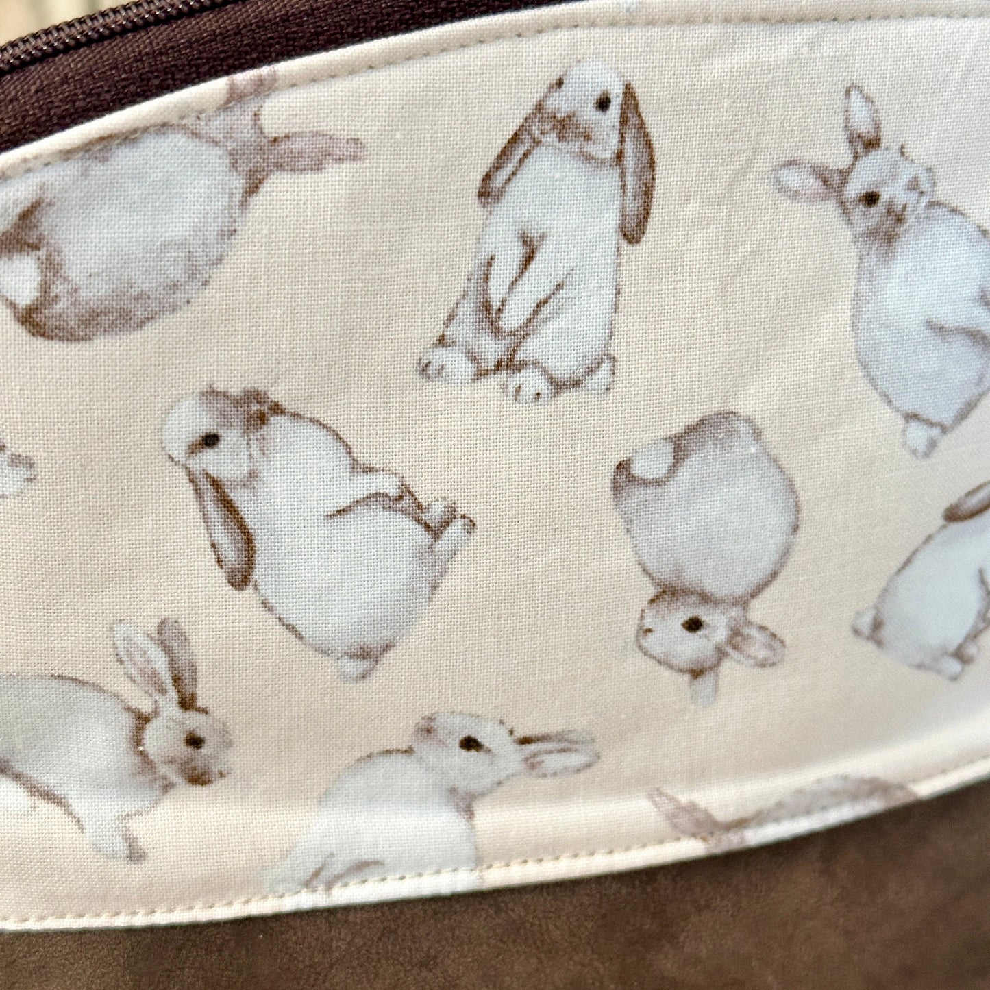 Kosmetiktasche "Kaninchen Braun"