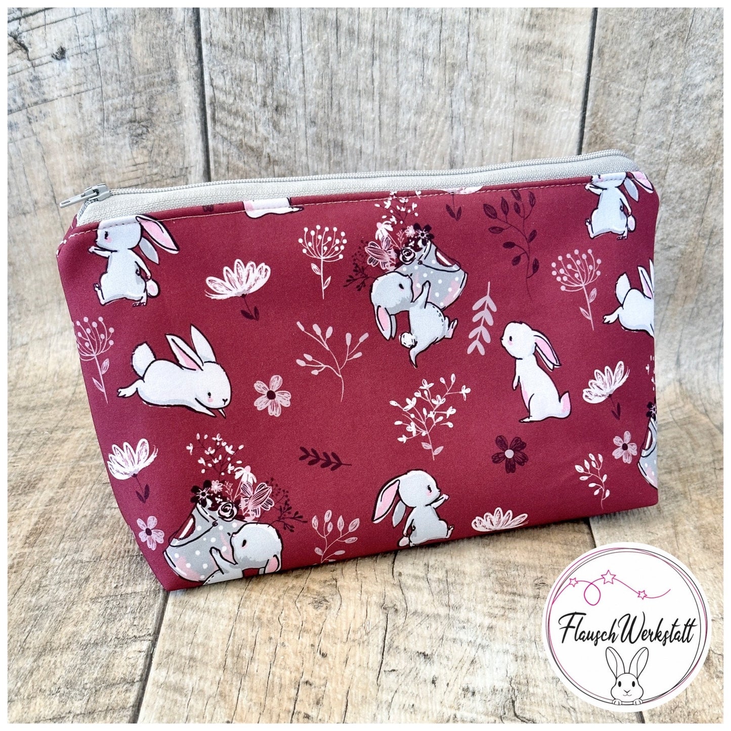 Kosmetiktasche "Kaninchen Beere"